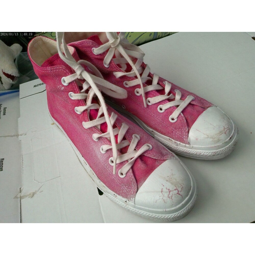 Size 10.5 - Converse Chuck Taylor All Star High Pink